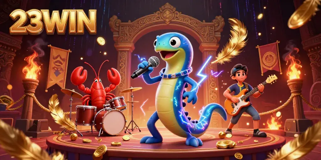 Engage in electrifying moments with 23WIN at an underwater casino, featuring dynamic performances and vibrant energy.