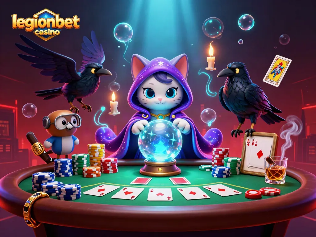Play exciting games at legionbet casino with mystic characters and a rich poker atmosphere.