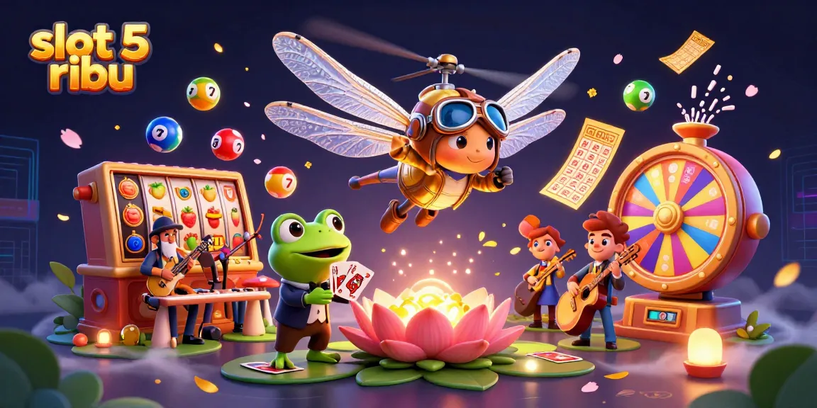 Experience thrilling slot 5 ribu action with dynamic casino elements in an engaging illustration.